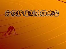 分级护理制度